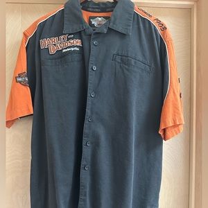 Harley-Davidson Short Sleeve Collard Shirt
